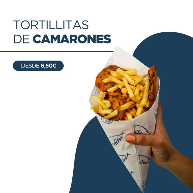 Colas de langostino Freidurías Lute y Jesús